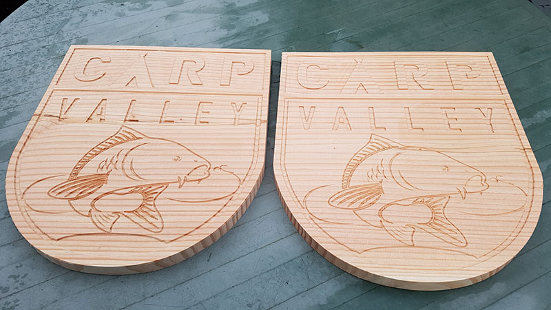 uithangbord, hout, douglas