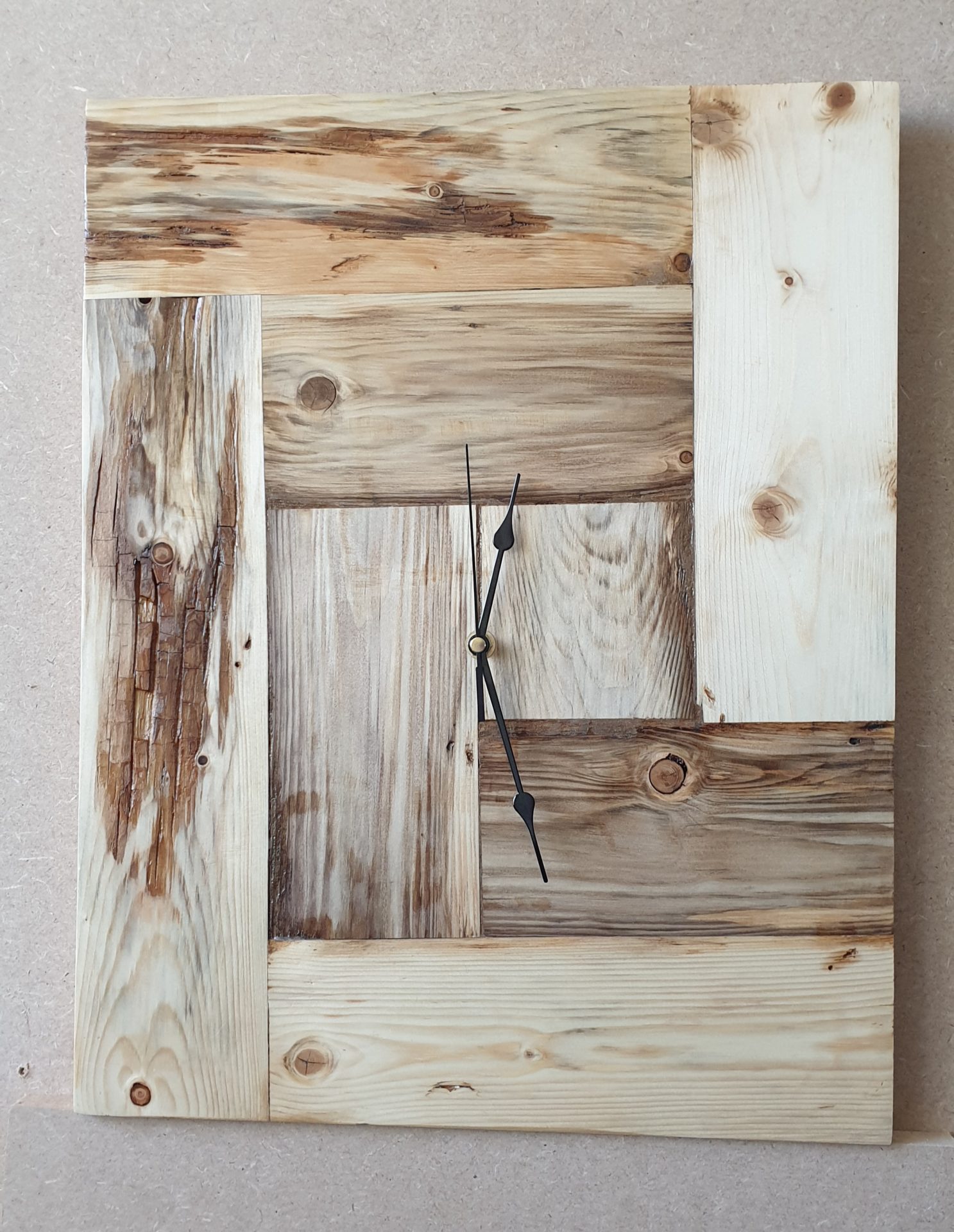 spalted, wood, klok