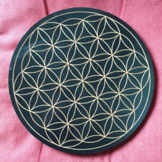 levensbloem, flower of life, zwart, mdf